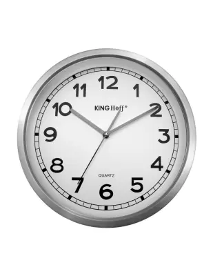 KINGHOFF KH-5026 zidni sat od nehrđajućeg čelika, 34 cm