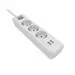 Produžni kabel PHILIPS 3AC utičnice, 2 USB-A priključka SPN3032WA/58