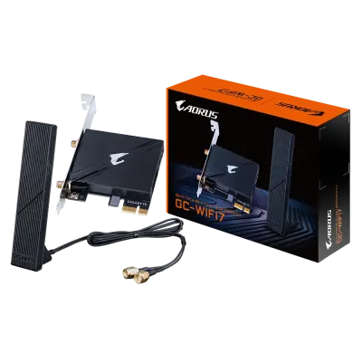 GIGABYTE GC-WIFI7 2Tx2R a/b/g/n/ac/ax/be Tri-Band WIFI 7 + BLUETOOTH 5.3 PCI-E kartica