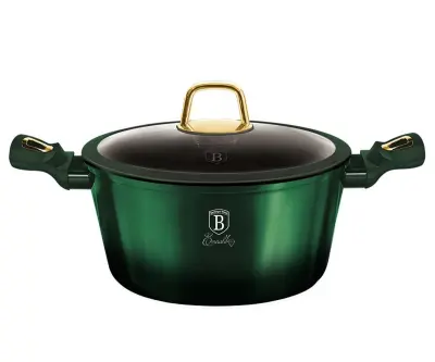 GRANITNI LONAC 4,1 L 24 CM BERLINGER HAUS METALIC LINE EMERALD BH-6058