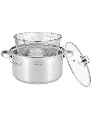 5,5 L lonac promjera 24 cm s košarom za frittere KINGHOFF KH-1630