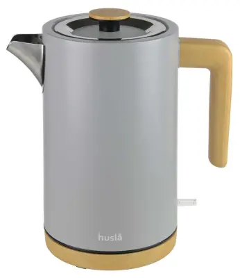 HUSLA 1,5 L električni kuhalo za vodu, sivo 73904