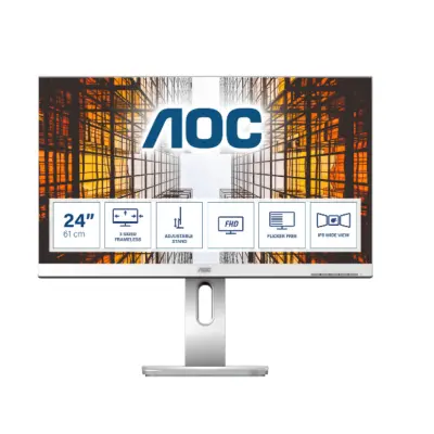 AOC 61 cm (24,0") X24P1/GR monitor 1920x1200 IPS 4ms VGA DVI HDMI DisplayPort 4xUSB3.1 Pivot zvučnici