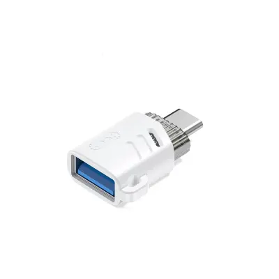 OTG adapter USB ženski na USB-C muški Kompaktni Bijeli