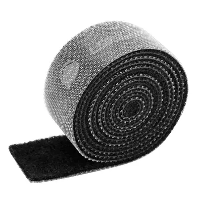 Velcro traka, organizator kabela, 2 m – crna
