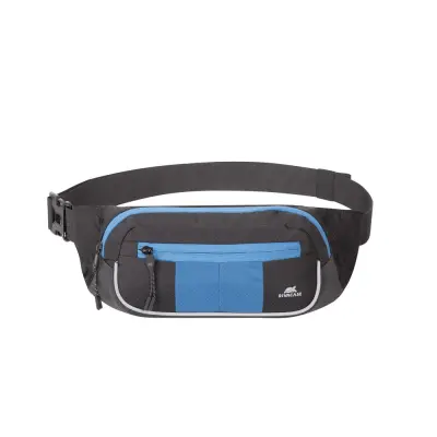 Torbica RivaCase Mercantour 5215 Black/Blue Waist bag for mobile devices