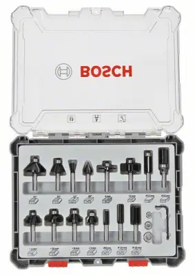 Set glodala Bosch Professional 6mm Mixed 15-dijelni