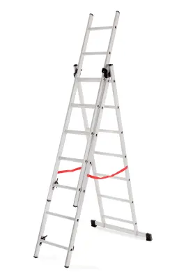 Awtools osnovna aluminijska ljestva 3x6 stupnjeva, 150 kg