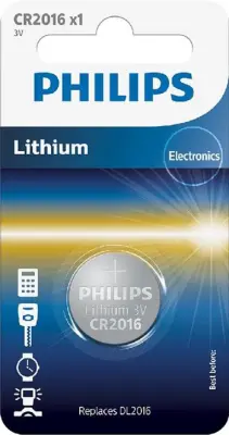 PHILIPS CR2016 baterija, 3V