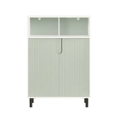 Kupaonski ormarić s ladicom i vratima Bijela/Zelena 60x30x87cm BZR138-GR