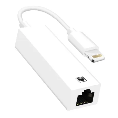 Ethernet RJ45 adapter na Lightning iPhone i iPad Brzina 100 Mbps Bijeli