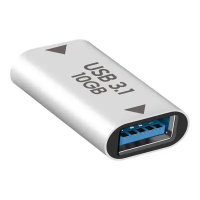 Produžni Kabel USB C ženski prema USB 3.1 ženski Brzi Prijenos 10Gbps srebrni