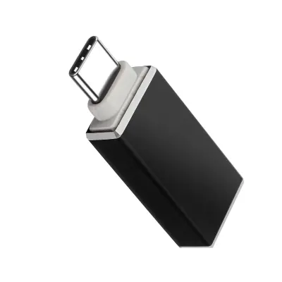 OTG adapter USB ženski na USB-C muški Sinkronizacija Kompaktan Crni