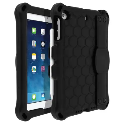 Maska Apple iPad Mini 1 / 2 / 3 Hibridna Rotirajuća ručka Stalak Crna