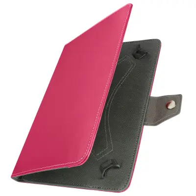 Futrola za tablet 10 inča, univerzalna, efekt stare kože, video stalak, fuksija