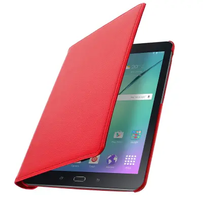 Samsung Galaxy Tab S2 9.7 podesiva torbica s rotirajućim stalkom 360°, crvena