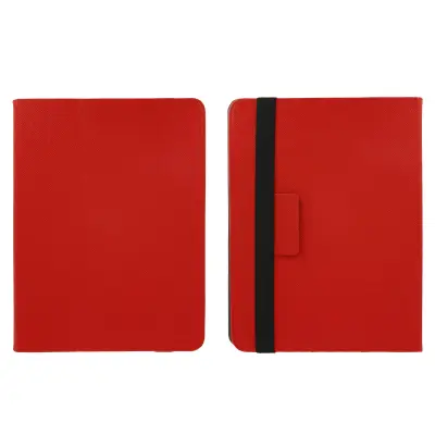 Futrola za tablet 10'', preklopna, s kukicama i video stalkom - crvena