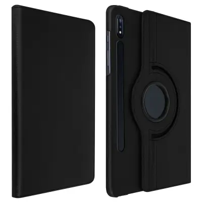 Samsung Tab S7 Plus 12.4 i S8 Plus torbica s rotirajućim stalkom 360°, crna