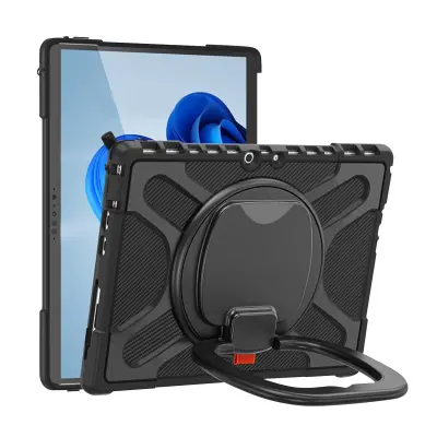 Maska za Microsoft Surface Pro 8 višeslojna multifunkcionalna ručka za držanje crna