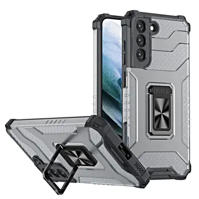 Maska Crystal Ring Armor za Samsung Galaxy S21+ 5G crna