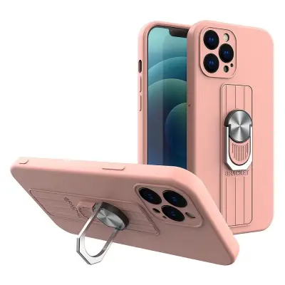 Etui silikonska maska Ring Case za Samsung Galaxy A32 4G pink