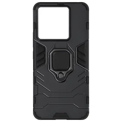 Maska za Xiaomi Redmi Note 13 Pro prsten stalak Ring Collection crna