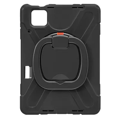 Maska za Xiaomi Pad 6 antišok dvo-materijalna rotirajuća ručka stalak crna