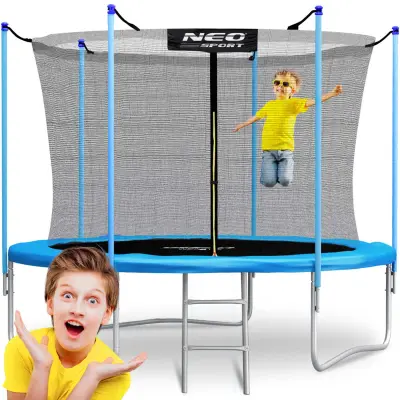 Vrtna trampolina 10ft/312cm s sigurnosnom mrežom i Neo-Sport ljestvama
