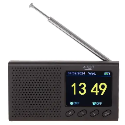 ADLER AD 1198 prijenosni radio (LCD, FM, Bluetooth, sat)