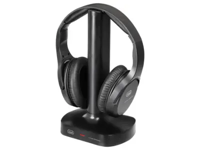 TREVI FRS 1480 bežične Hi-Fi slušalice za TV, + stanica za punjenje, baterija, do 30 m