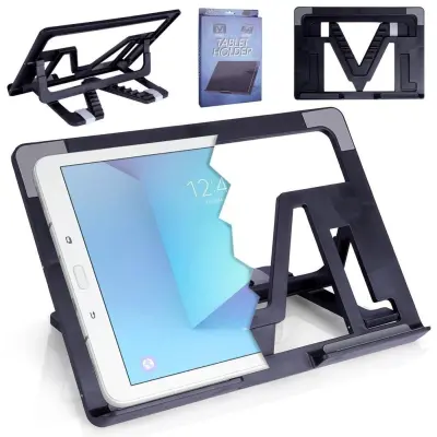 Univerzalno podesivi PVC stalak za tablet ili telefon 25cm crni