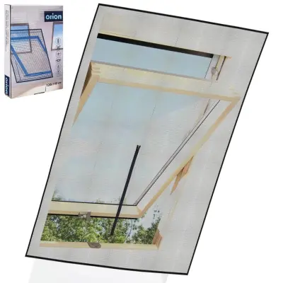 Univerzalni komarnik za strešno okno mreža protiv komaraca 140x120cm crna