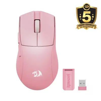 Miš Redragon K1NG PRO M916P-PRO-1K WIRELESS PINK