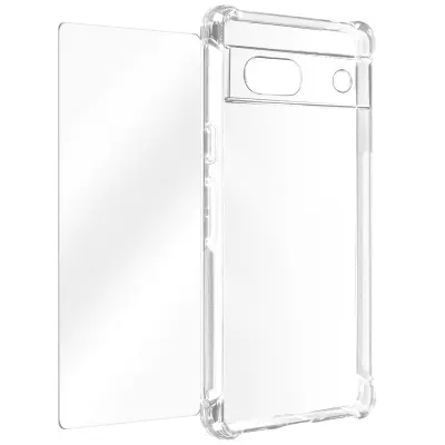 Maska za Google Pixel 7a ojačani kutovi otporna na udarce + kaljeno staklo 9H