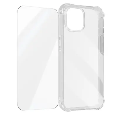 Maska za iPhone 15 Plus ojačani kutovi otporna na udarce + kaljeno staklo 9H