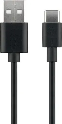 MicroConnect USB C-A 2.0 kabel, 2 m, crni, 480 Mbps