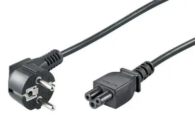 MicroConnect Schuko C5 kabel za napajanje, 3 m, crni