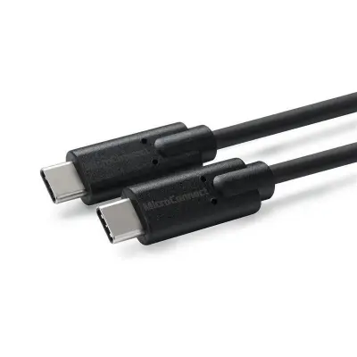 MicroConnect USB C-C 3.2 Gen2x1 kabel, 1 m, crni, 100 W, 10 Gbps, 4K60 Hz
