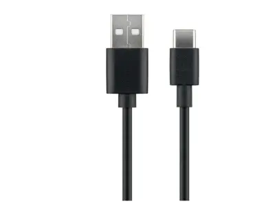 MicroConnect USB C-A 2.0 kabel, 0,5 m, crni, 480 Mbps