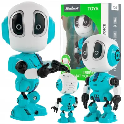 Interaktivni govoreći robot LED VOICE plavi