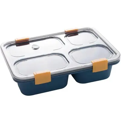 Prijenosna kutija za ručak, posuda za hranu 1200 ml plava,