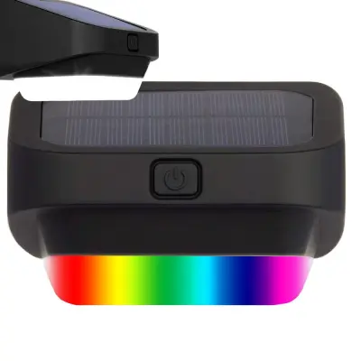 Solarna LED RGB dekorativna zidna lampa senzor sumraka