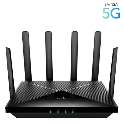 Bežični usmjerivač Cudy P5 5G WiFi6 802.11ax AX3000 2402Mbit/s 5G 4xLAN 4x antena (P5_EU)