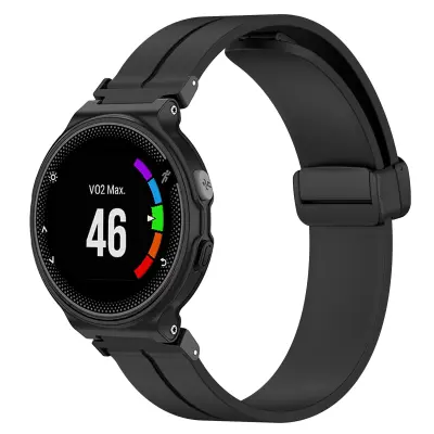 Silikonska narukvica za sat Garmin Forerunner Crna