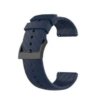 Remen za sat od silikona, kompatibilan sa Suunto 7/9/9 Baro/D5 - Tamno plavi