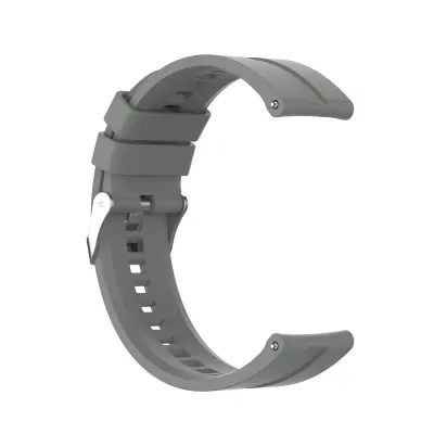 Remen za sat od silikona za 22 mm Garmin/Huawei/Samsung Galaxy Watch Siva