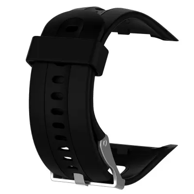 Silikonski remen kompatibilan s Garmin Forerunner 10/15 Large muška veličina Crna