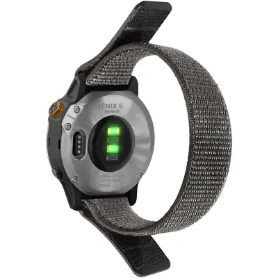 26 mm najlonski remen za sat za Garmin Fenix 7X/6X/5X/3/D2 Bravo/Descent MK1 Siva