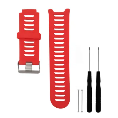 Silikonski remen za sat kompatibilan s Garmin Forerunner 910XT Crvena