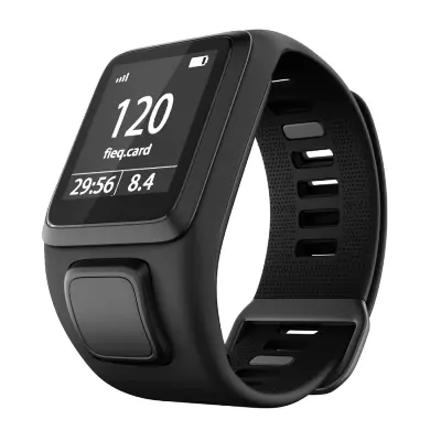 TomTom Adventurer / Golfer / Runner / Spark mm narukvica silikonska Crna